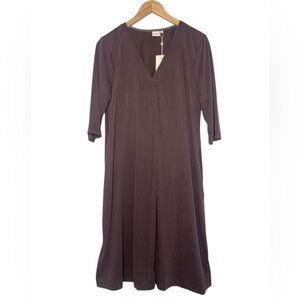 cream | V Neck Modal Shift Dress Java Brown NWT Casual Contemporary Lightweight